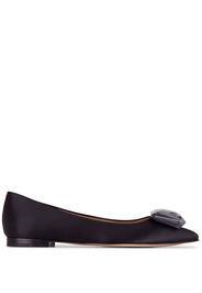 Gianvito Rossi Jaipur satin flats - Nero