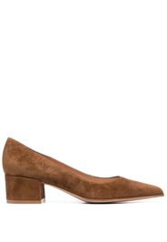 Gianvito Rossi Piper 40mm suede pumps - Marrone