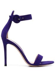 Gianvito Rossi Portofino 105mm suede sandals - Viola