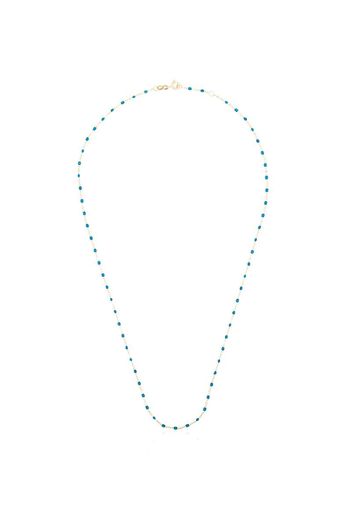 18kt yellow gold blue diamond necklace