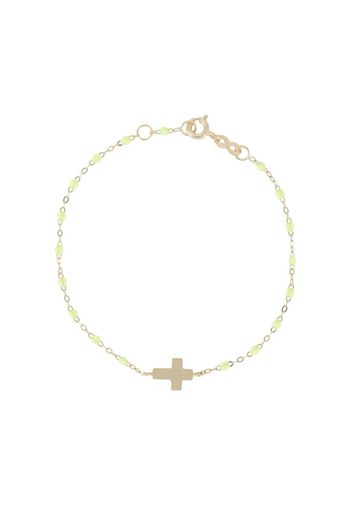 Gigi Clozeau Bracciale con ciondolo Cross Classic Gigi in oro rosa 18kt - Effetto metallizzato