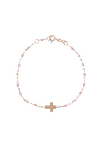 Gigi Clozeau Bracciale con ciondolo Cross Classic in oro rosa 18kt - Effetto metallizzato