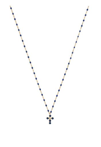 Gigi Clozeau 18kt yellow gold lapis lazuli and diamond necklace - Blu