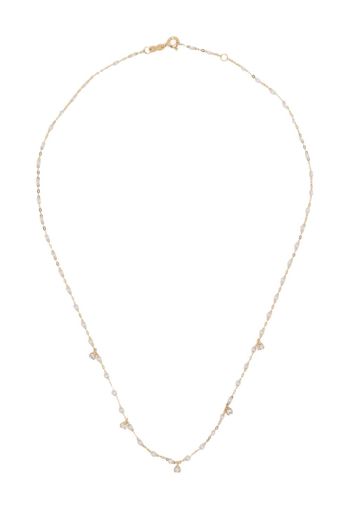 Gigi Clozeau 18kt yellow gold opal and diamond necklace - Bianco