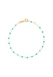 18kt yellow gold turquoise bead bracelet