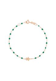 18K rose gold green diamond bracelet