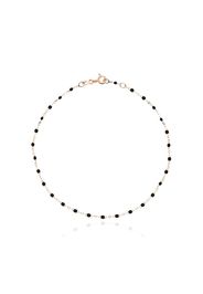 18kt rose gold beaded anklet