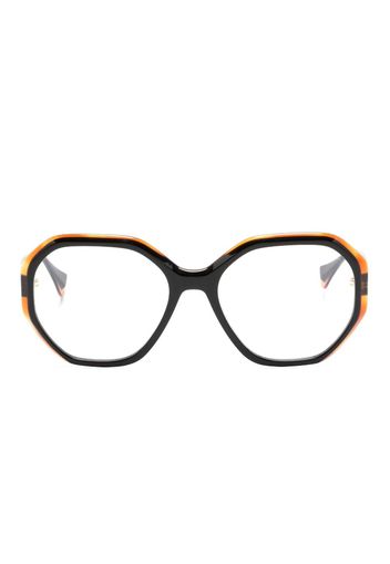 GIGI STUDIOS Christine tortoiseshell-frame glasses - Nero