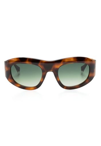 GIGI STUDIOS Galilea oval-frame sunglasses - Marrone