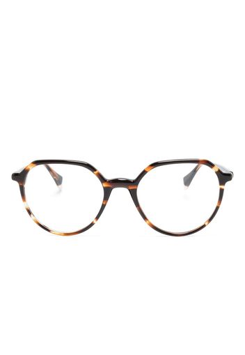 GIGI STUDIOS Alda tortoiseshell round-frame glasses - Marrone