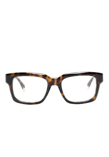 GIGI STUDIOS Descartes tortoiseshell square-frame glasses - Marrone