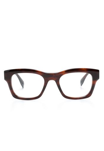 GIGI STUDIOS Rembrandt tortoiseshell square-frame glasses - Rosso