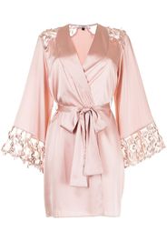 Carine Gilson Camicia - Blu Vestaglia Tallulah corta - Rosa