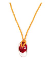 Gimaguas statement-pendant rope-chain necklace - Rosso