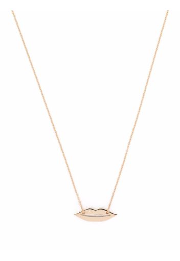 GINETTE NY 18kt rose gold Mini French Kiss necklace - Oro