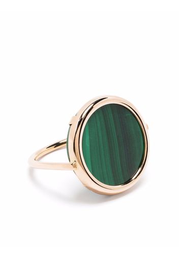 GINETTE NY Anello Ever in oro rosa 18kt con malachite