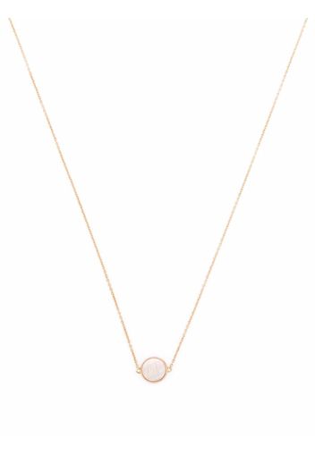 GINETTE NY 18kt rose gold mini Ever disc necklace - Rosa