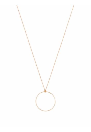 GINETTE NY 18kt rose gold baby Circle on chain necklace - Rosa