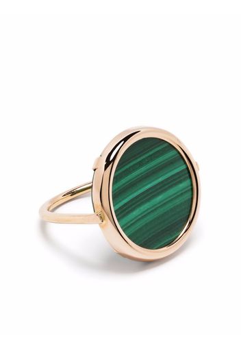 GINETTE NY Anello Ever in oro giallo 18kt con malachite