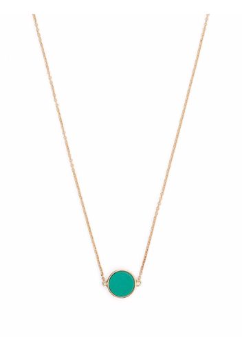 GINETTE NY 18kt yellow gold Mini Ever turquoise disc necklace - Oro