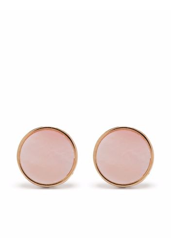 GINETTE NY 18kt yellow gold Ever Pink mother-of-pearl stud earrings - Oro