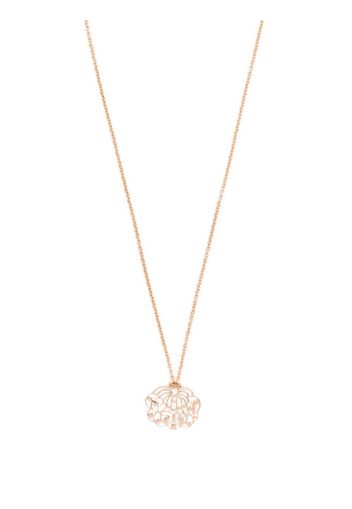 GINETTE NY Collana a catena mini Lotus in oro rosa 18kt