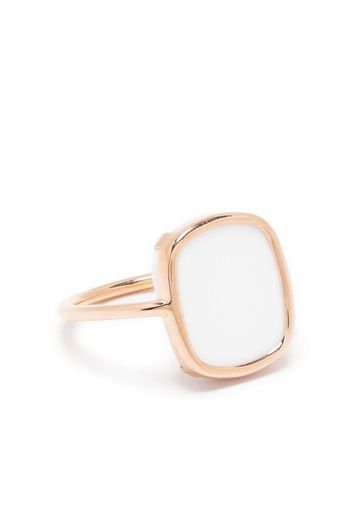 GINETTE NY Anello Antique in oro rosa 18kt con agata