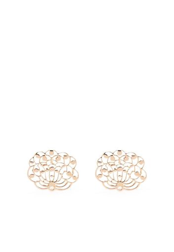 GINETTE NY 18kt rose gold Lotus stud earrings - Oro