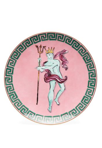 GINORI 1735 Neptune print plate - Pink