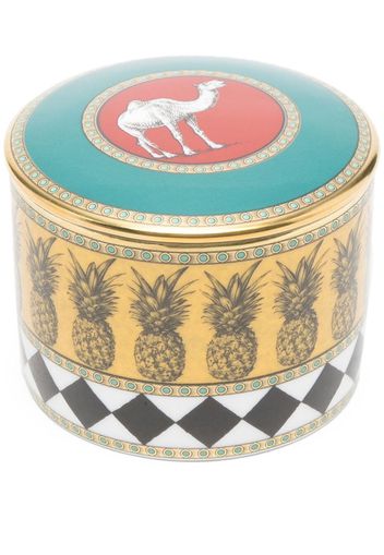 GINORI 1735 Totem Cammelo glazed box - Blu