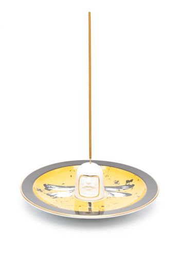 GINORI 1735 Il Frate Saffron refillable incense burner - Giallo