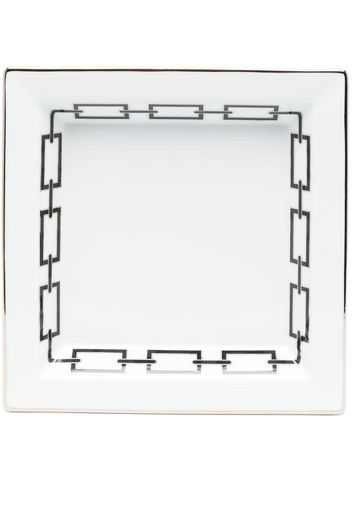 GINORI 1735 square-shape ceramic tray - Bianco