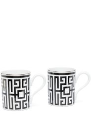 GINORI 1735 Labirinto porcelain mugs (set of 2) - Bianco