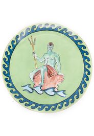 GINORI 1735 Neptune print plate - Verde