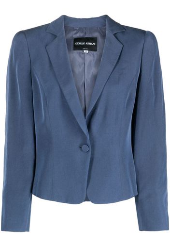 Giorgio Armani Pre-Owned Blazer monopetto anni 2000 - Blu