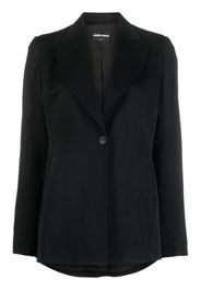 Giorgio Armani Pre-Owned Blazer monopetto anni 2000 - Nero