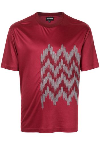 T-shirt con dettaglio jacquard