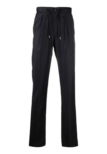 fine knit drawstring waist trousers