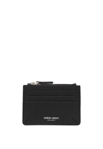 Giorgio Armani zipped cardholder - Nero