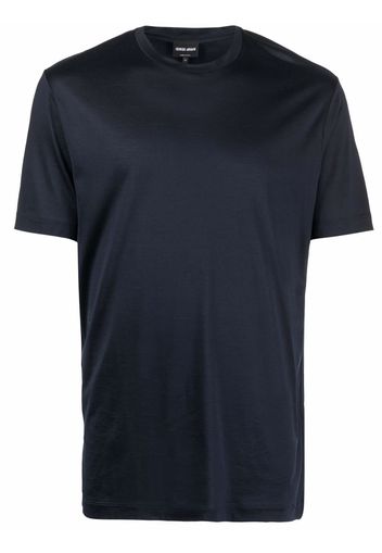 Giorgio Armani round-neck jersey T-shirt - Blu