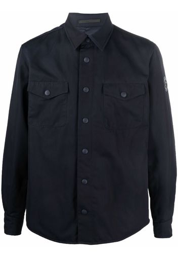 Giorgio Armani long-sleeved shirt jacket - Blu