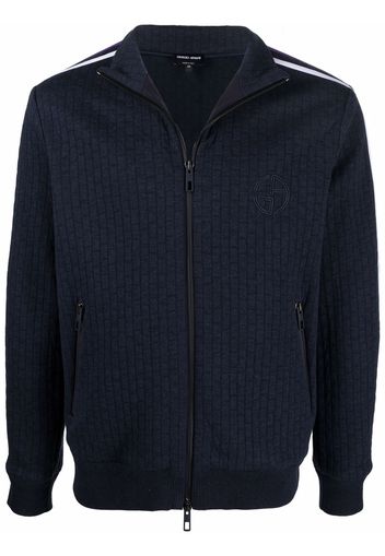 Giorgio Armani side stripe detail sweater - Blu