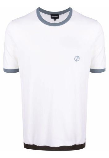 Giorgio Armani T-shirt con ricamo - Toni neutri