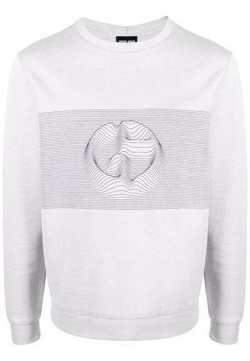 Giorgio Armani logo-print cotton-blend sweatshirt - Grigio