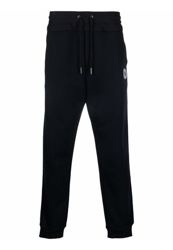 Giorgio Armani logo patch track pants - Blu