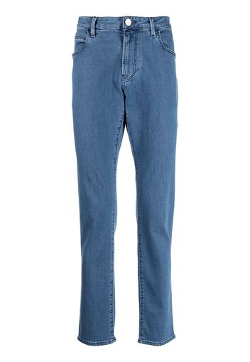 Giorgio Armani low-rise straight-leg jeans - Blu