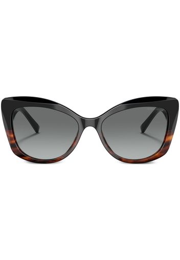 Giorgio Armani butterfly frame sunglasses - Marrone