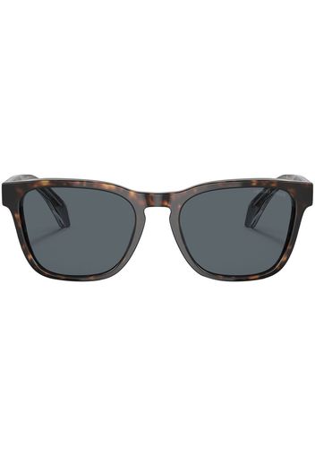 Giorgio Armani tortoiseshell-effect square-frame sunglasses - Marrone