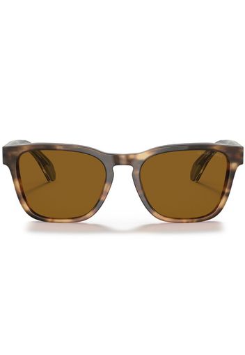 Giorgio Armani square frame tinted sunglasses - Marrone