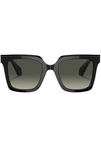 Giorgio Armani oversize-frame gradient-lenses sunglasses - Nero